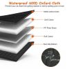 Dog Car Back Seat Cover With Zipper Mesh Window Storage Bags Waterproof 600D Oxford Cloth Car Seat Protector With Slide Flaps For Cars Trucks SUVs